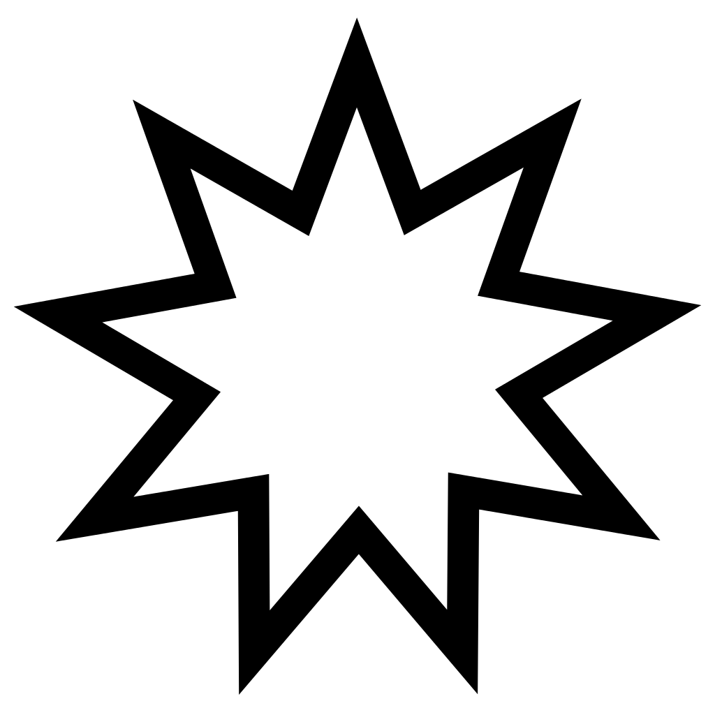 The nine-pointed star